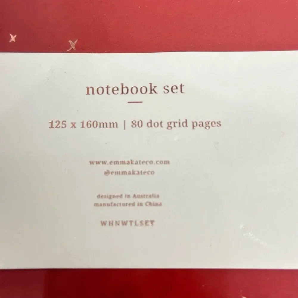 NEW Emma Kate Notebook Set in Box Wonder Lists To Do Lists Love Lists WHNWTLSET